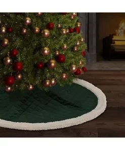 Best Pirce 👍 J Queen New York Casey Sherpa - Tree 👗 Skirt Quilted 🎄 Christmas Tree 👗 Skirt 🔔