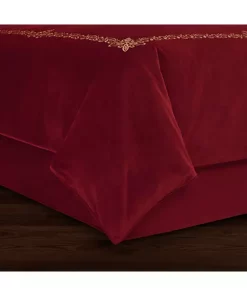 Top 10 🛒 J Queen New York Noelle - Crimson Bedskirt ❤️ -J Queen Shop Belk 1040