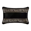 Budget ✔️ J Queen New York Windham Black Boudoir Decorative Throw Pillow 😉 -J Queen Shop Belk 1046