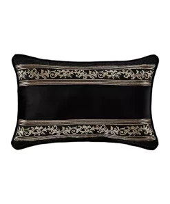 Budget ✔️ J Queen New York Windham Black Boudoir Decorative Throw Pillow 😉