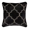 Budget 🔔 J Queen New York Windham Black 18 Inch Square Embellished Decorative Throw Pillow 🎉 -J Queen Shop Belk 1072