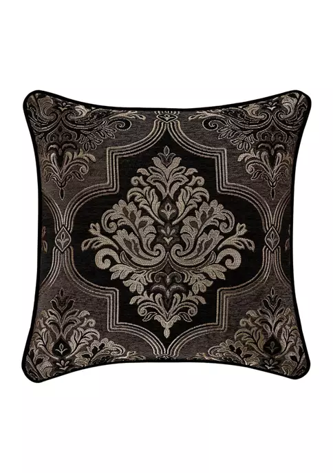 Buy 💯 J Queen New York Windham Black 20 Inch Square Decorative Throw Pillow ⭐ -J Queen Shop Belk 1099
