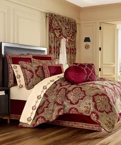 Wholesale ✨ J Queen New York Maribella Crimson Comforter Set ✔️ -J Queen Shop Belk 11