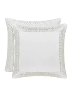 Best deal ⌛ J Queen New York Cordelia White Euro Sham 🎉 -J Queen Shop Belk 1115