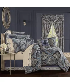 Wholesale ⭐ J Queen New York Middlebury Indigo Boudoir Decorative Throw Pillow 👏 -J Queen Shop Belk 1145