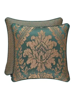 Best reviews of ๐ J Queen New York Montgomery Emerald Green 20 Inch Square Embellished Pillow ๐