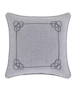 Buy ๐ฏ J Queen New York Shore Navy 18 Inch Square Decorative Throw Pillow ๐