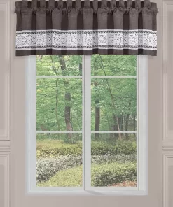 Buy 🎉 J Queen New York Flint Charcoal Window Straight Valance 💯 -J Queen Shop Belk 1214