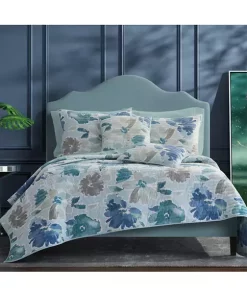 Best reviews of 🔥 J by J Queen New York Mikayla Blue 18 Inch Square Quilted Decorative Throw Pillow 😀 -J Queen Shop Belk 1338