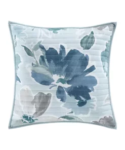 Best reviews of 🔥 J by J Queen New York Mikayla Blue 18 Inch Square Quilted Decorative Throw Pillow 😀 -J Queen Shop Belk 1339