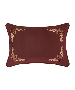 Wholesale 💯 J Queen New York Montecito - Red Boudoir Decorative Throw Pillow ⭐