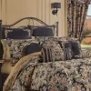 Hot Sale ✔️ J Queen New York Toscano Black 4 Piece Comforter Set ⭐