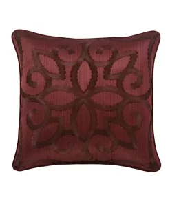 Promo 😉 J Queen New York Chianti 18" Square Embellished Decorative Throw Pillow ❤️