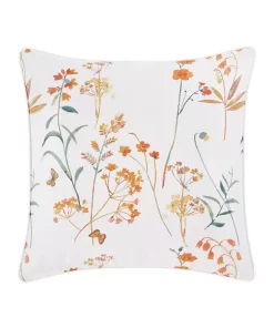 Deals 🎁 J by J Queen New York Bridget Coral 18 Inch Square Decorative Throw Pillow 👏 -J Queen Shop Belk 1638