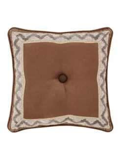 Deals ✔️ J Queen New York 18 Inch Timber Gold Square Decorative Throw Pillow 🔥 -J Queen Shop Belk 1644