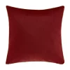 Promo 👍 J Queen New York Noelle - Crimson 18" Square Embellished Decorative Throw Pillow 🤩 -J Queen Shop Belk 1731