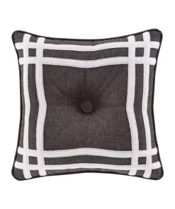 Budget ๐ J Queen New York Flint Charcoal 18 Inch Square Decorative Throw Pillow ๐ฏ