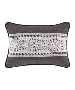 Flash Sale 😀 J Queen New York Flint Charcoal Boudoir Decorative Throw Pillow 💯 -J Queen Shop Belk 1782