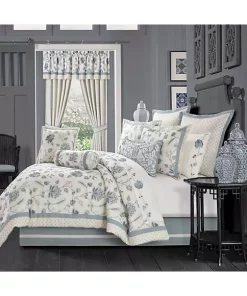 Promo 🎁 J Queen New York Blue Garden Euro Sham 🌟 -J Queen Shop Belk 1799