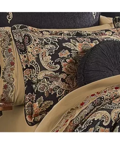 Hot Sale ✔️ J Queen New York Toscano Black 4 Piece Comforter Set ⭐ 8 Hot Sale ✔️ J Queen New York Toscano Black 4 Piece Comforter Set ⭐ -J Queen Shop Belk 18