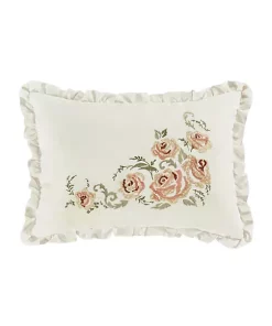 New ✨ J Queen New York Estelle - Coral Boudoir Decorative Throw Pillow 🌟 -J Queen Shop Belk 1885