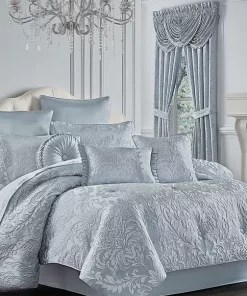 Hot Sale ⌛ J Queen New York Malita Powder Blue Comforter Set 🎉