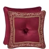 Outlet 🔥 J Queen New York Maribella Crimson 18 in Square Pillow 😀 -J Queen Shop Belk 207