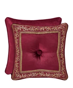 Outlet 🔥 J Queen New York Maribella Crimson 18 in Square Pillow 😀 -J Queen Shop Belk 210