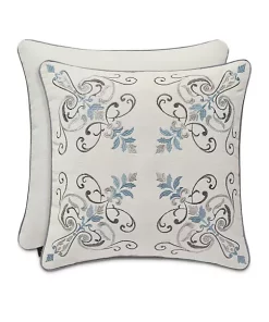 Outlet ❤️ J Queen New York Giovani Embroidered Square Decorative Pillow 🎉 -J Queen Shop Belk 332