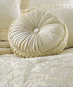 Cheapest 🤩 J by J Queen New York Marquis Tufted Round Pillow 15-in. x 4-in. 👏