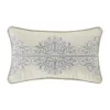 Best deal 💯 J Queen New York Aidan Silver Boudoir Decorative Throw Pillow 😀 -J Queen Shop Belk 408