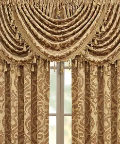 Best Pirce 🧨 J Queen New York Sicily Gold Waterfall Valance ✔️ -J Queen Shop Belk 461