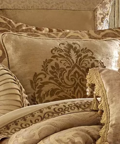 Hot Sale 🛒 J Queen New York Sicily Gold 20 in Square Embellished Pillow ⭐ -J Queen Shop Belk 463