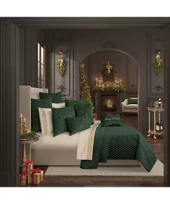 Cheapest 🎁 J Queen New York Grandeur - Evergreen 3Pc. Quilt Set 😀 -J Queen Shop Belk 502