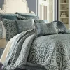 Hot Sale 🌟 J Queen New York Sicily Teal King 4 Piece Comforter Set 😍