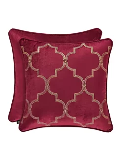 Flash Sale 🌟 J Queen New York Maribella Crimson 18 in Square Embellished Pillow 🧨 -J Queen Shop Belk 60