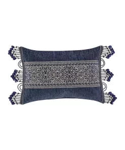 Top 10 🔥 J Queen New York Botticelli Navy Boudoir Decorative Throw Pillow 🔔