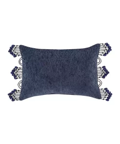 Top 10 🔥 J Queen New York Botticelli Navy Boudoir Decorative Throw Pillow 🔔 -J Queen Shop Belk 635