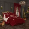 Promo 🎉 J Queen New York Noelle - Crimson Duvet Cover 3Pc. Set 🌟 -J Queen Shop Belk 653