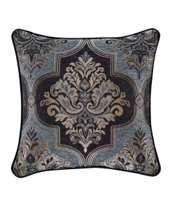 Promo 🤩 J Queen New York Middlebury Indigo 20 Inch Square Decorative Throw Pillow ⭐ -J Queen Shop Belk 674