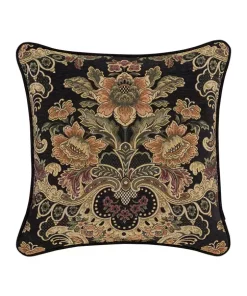 Best Sale 👏 J Queen New York Toscano Black 20 Inch Square Decorative Throw Pillow 🤩 -J Queen Shop Belk 81