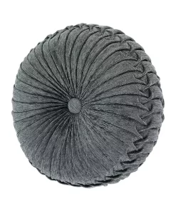 Best Pirce 🔥 J Queen New York Botticelli Blue Tufted Round Decorative Throw Pillow 🎉 -J Queen Shop Belk 882